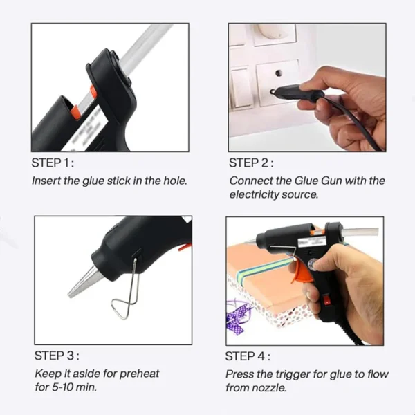 60W Hot Glue Gun | Multipurpose Gluegun for DIY & Repairs - Image 4