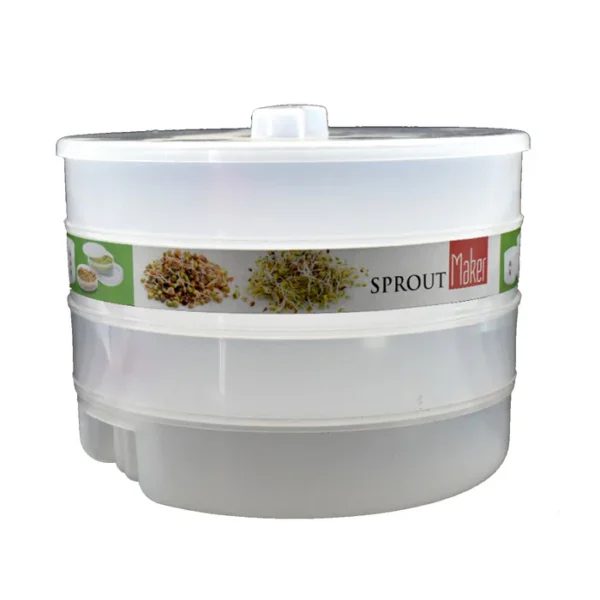 Sarth 4-Layer Sprout Maker with Clear Lids, BPA-Free Plastic