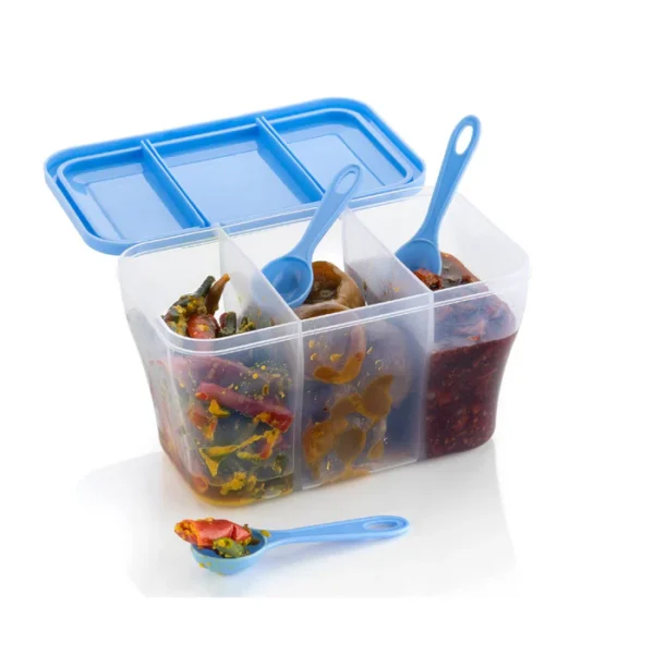 Sarth Plastic Square Storage Organizer Container (750ML Capacity) - 2 Set - Image 2