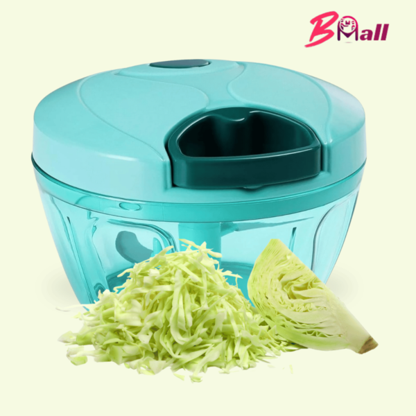 Plastic Manual Vegetable Chopper for Kitchen, Vegetable Cutter for Kitchen, Onion Cutter, Onion Chopper (Multi Colour) (450 ml) - Image 3