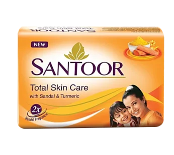 Santoor Sandal and Turmeric Soap, 100g