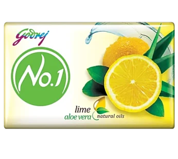 Godrej No.1 Lime & Aloe Vera Bathing Soap, Gives Fresh & Soft Skin, 100 g (Pack of 5)