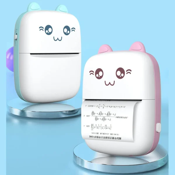 Pocket Mini Printer, Mobile Phone Bluetooth Connection Wireless Mini Thermal Printer with Android or iOS APP for Pictures, Portable Smart Printer - Image 3