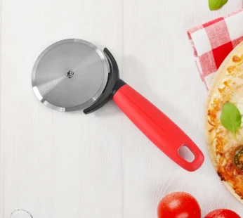Premium Stainless Steel Pizza Cutter | Large Circular Blade with Easy-Grip Handle | Multipurpose Kitchen Slicer (1 Pc / Mix Color)