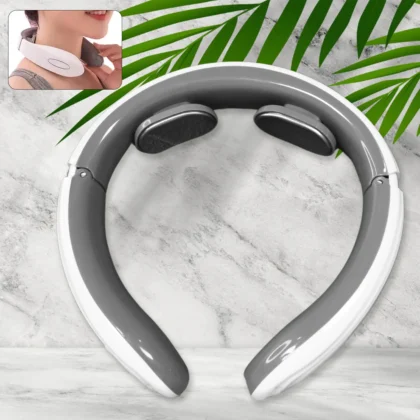 2 Heads Smart Electric Neck and Back Pulse Massager – Wireless Heat Cervical Vertebra Relaxation Machine (1 Pc / Mix Design)