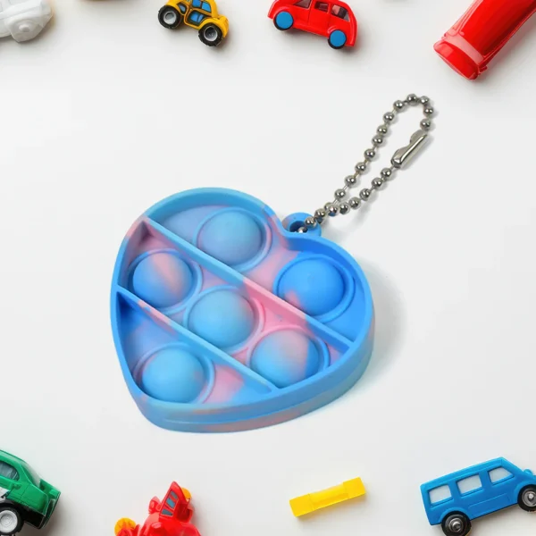 Mini Keychain Fidget Toy – Sensory Stress Relief Toy for Kids (1 Pc, Mixed Color & Design)