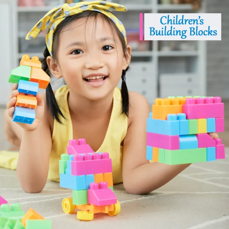 Multicolor Kids' Block Set for Fun and Learning | 60-Piece Building Blocks Set - Image 2