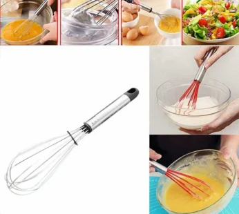 Premium Multipurpose Hand Wire Whisk/Mixer – Stainless Steel Balloon Whisk for Baking & Cooking
