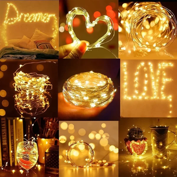 LED Flexible Waterproof Wire Lights – Battery Operated (2AA, Not Included) | Party, Wedding & Home Décor (1 Pc) - Image 3