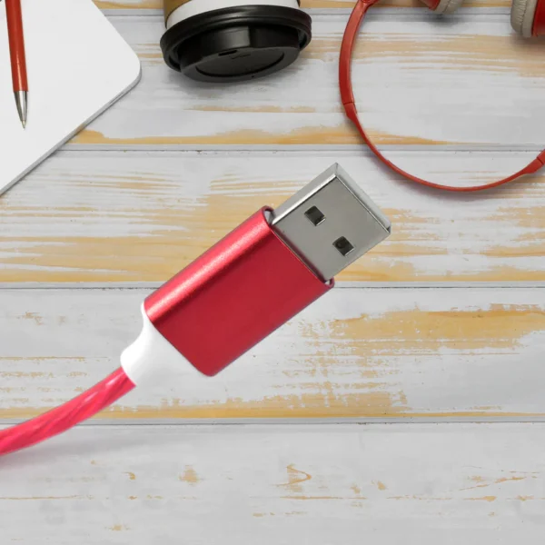 3 in 1 Light Up Charging Cable – LED Flowing Fast Charger for Smartphones (1 Pc) - Image 3