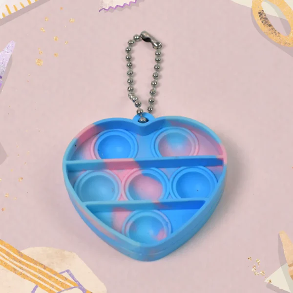 Mini Keychain Fidget Toy – Sensory Stress Relief Toy for Kids (1 Pc, Mixed Color & Design) - Image 3