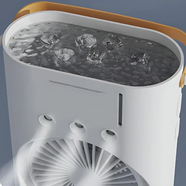 Electric Fan Desktop Double-Head Powerful Air Cooler with Remote, 3 Wind Speeds & Spray Humidification for Indoor/Outdoor Use (1 Pc) - Image 2