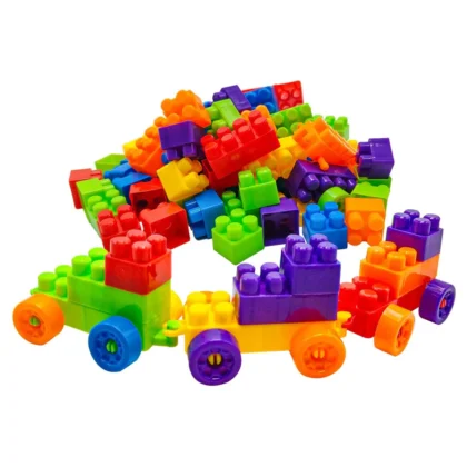 Multicolor Kids' Block Set for Fun and Learning | 60-Piece Building Blocks Set