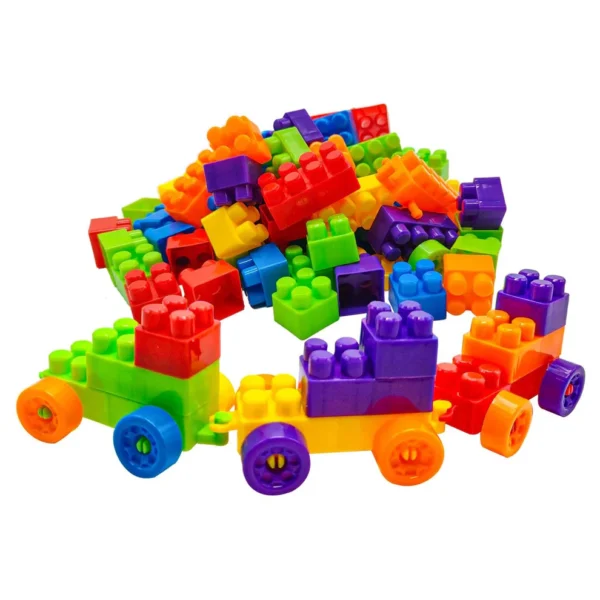 Multicolor Kids' Block Set for Fun and Learning | 60-Piece Building Blocks Set