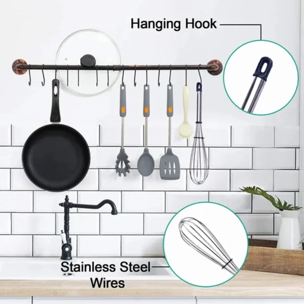 Premium Multipurpose Hand Wire Whisk/Mixer – Stainless Steel Balloon Whisk for Baking & Cooking - Image 3