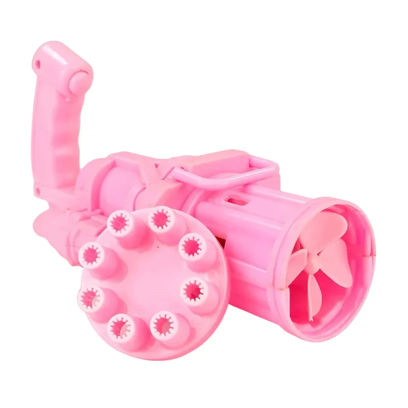 8-Hole Gatling Bubble Gun Toy – Battery Operated Electric Bubble Machine for Kids | 2-in-1 Fun Bubble Blower & Fan (1 Pc) - Image 5