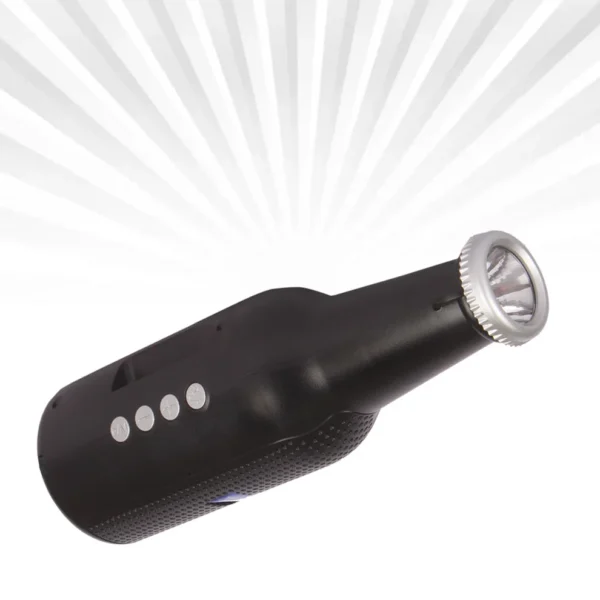 Bottle-Shaped Wireless Bluetooth Speaker with Flashlight | Portable 5W Speaker with FM, AUX, USB, SD Card & Calling Support – Waterproof & Rechargeable (1 Pc) - Image 5