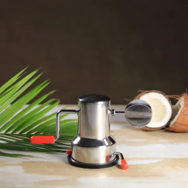 Manual Stainless Steel Coconut Scraper Machine – Hand-Operated with Vacuum Base for Kitchen Use (1pc) - Image 6