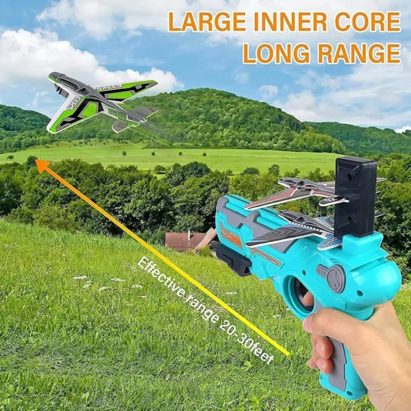Airplane Launcher Toy with 5 Foam Planes – Indoor/Outdoor Shooting Glider Set for Kids - Image 7