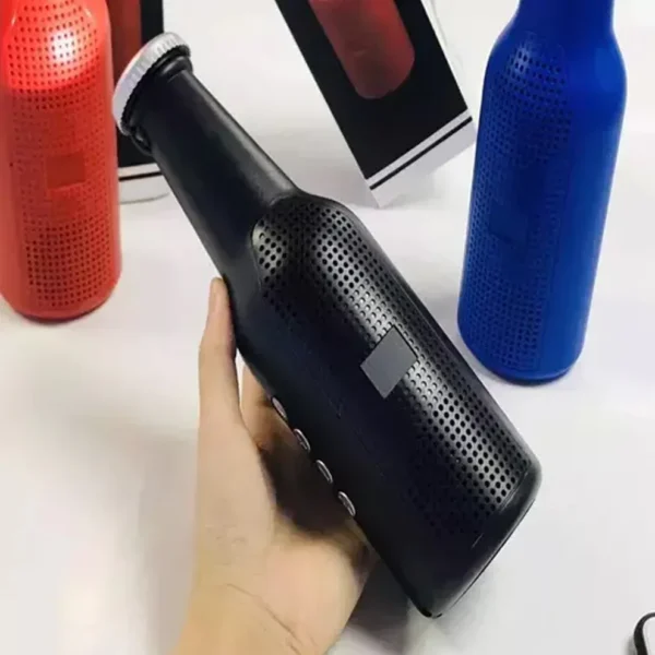 Bottle-Shaped Wireless Bluetooth Speaker with Flashlight | Portable 5W Speaker with FM, AUX, USB, SD Card & Calling Support – Waterproof & Rechargeable (1 Pc) - Image 7