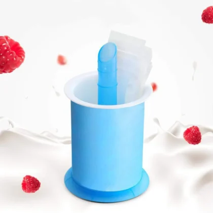 DIY Manual Popsicle Maker – Reusable Ice Cream Mold (20-Pack Bags Included)