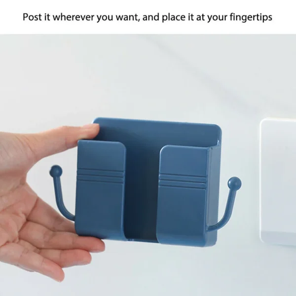 1 Pc Wall Mount Mobile Stand with Hook Design – Compact & Multi-Purpose Holder - Image 8