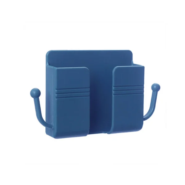 1 Pc Wall Mount Mobile Stand with Hook Design – Compact & Multi-Purpose Holder