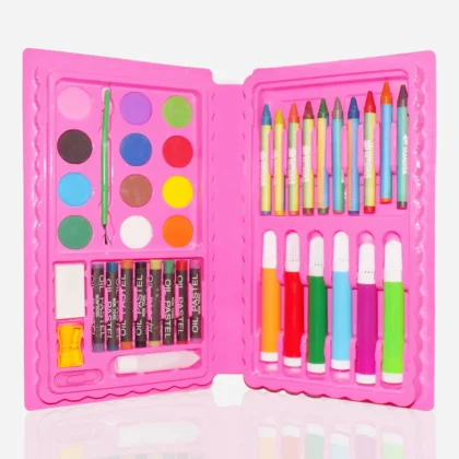Art and Craft Color Kit – 42-Piece Painting & Coloring Set for Kids with Crayons, Sketch Pens, Watercolors & Accessories