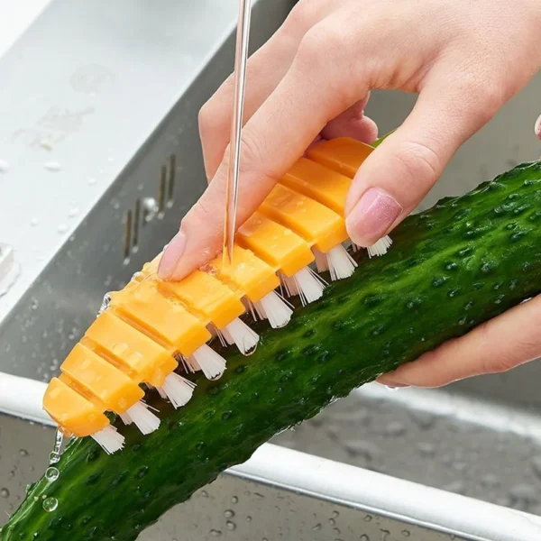 FreshScrub Carrot-Shaped Vegetable & Fruit Cleaning Brush – Non-Toxic, Flexible Scrubber - Image 6