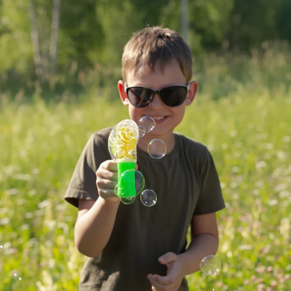 Elephant Hand-Press Bubble Gun Toy with Bubble Liquid – Fun Outdoor Play for Kids - Image 2