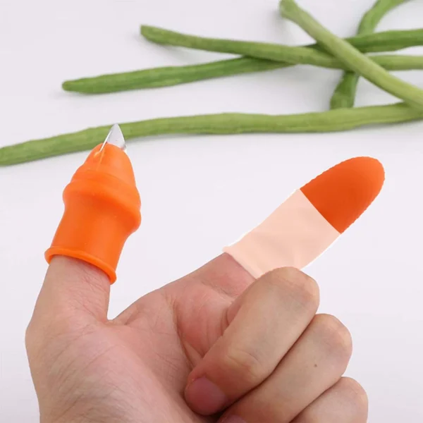 Vegetable Thumb Cutter and Tool with Effective Sharp Cutting Blade System - Image 4
