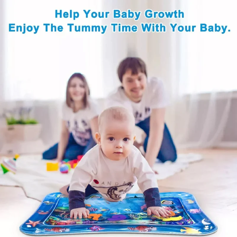 Baby Water Mat – Inflatable Tummy Time Activity Play Center for Infants (3 to 15 Months, Assorted Design) - Image 3