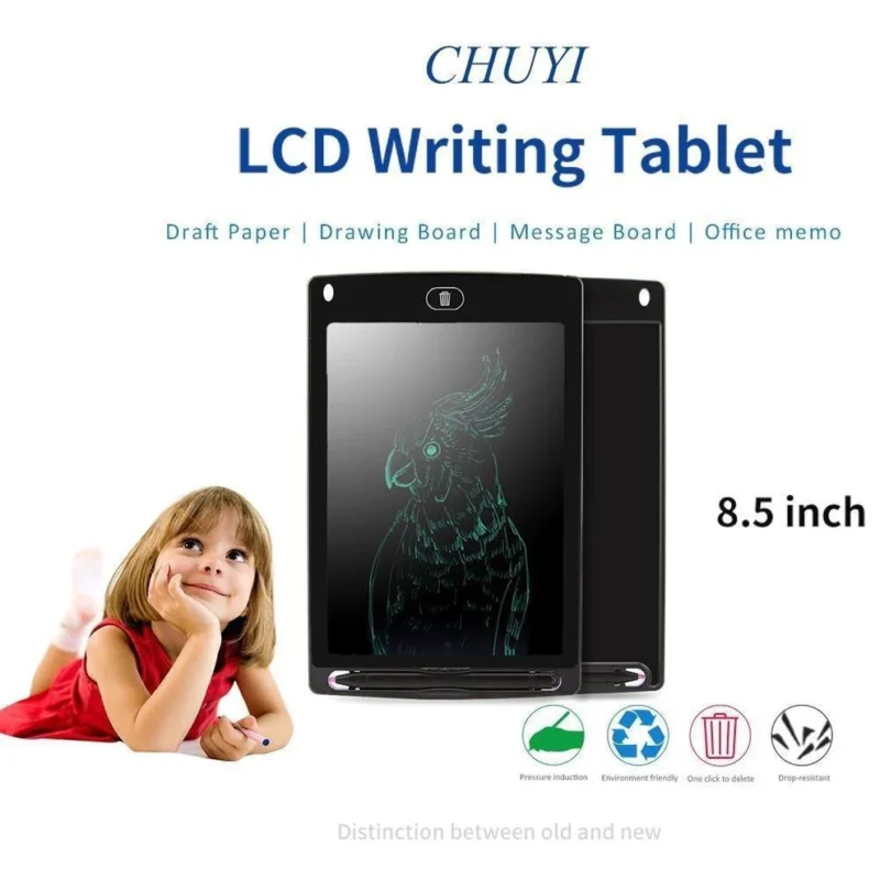 8.5-Inch Digital LCD Writing & Drawing Tablet Pad – Ultra-Thin Graphic eWriter Board with Stylus - Image 3