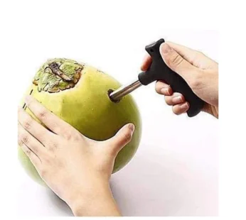 Premium Quality Stainless Steel Coconut Opener Tool/Driller with Comfortable Grip – Easy Access to Fresh Coconut Water