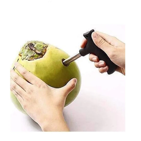 Premium Quality Stainless Steel Coconut Opener Tool/Driller with Comfortable Grip – Easy Access to Fresh Coconut Water