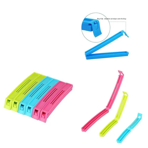 Plastic Sealing Clips – 18-Piece Multicolor Set for Airtight Food Storage - Image 3