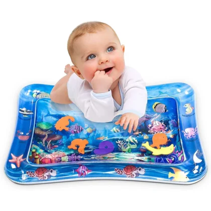 Baby Water Mat – Inflatable Tummy Time Activity Play Center for Infants (3 to 15 Months, Assorted Design)