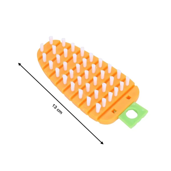 FreshScrub Carrot-Shaped Vegetable & Fruit Cleaning Brush – Non-Toxic, Flexible Scrubber - Image 3