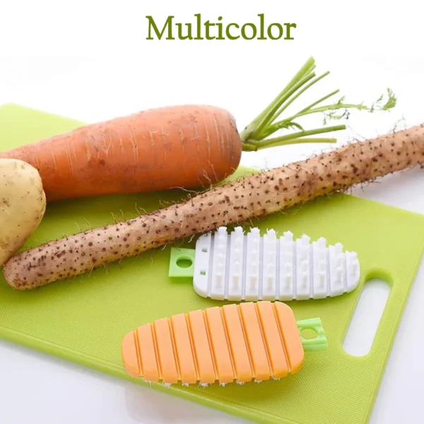 FreshScrub Carrot-Shaped Vegetable & Fruit Cleaning Brush – Non-Toxic, Flexible Scrubber - Image 7