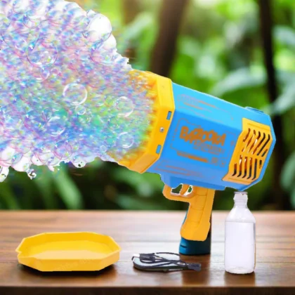 69-Hole Rechargeable Bubble Gun Machine Toy