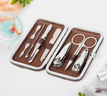 7-in-1 Professional Manicure & Pedicure Kit for Women – Grooming Essentials in a Portable Case