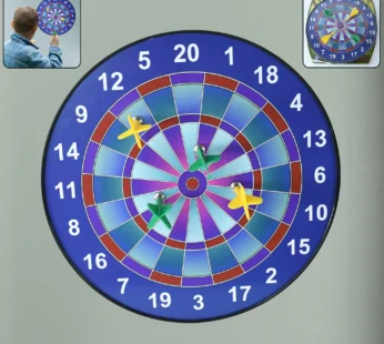 Magnetic Dartboard Game Set for Kids & Adults – Safe Wall-Mount Dart Board with 4 Magnetic Darts (Indoor Sports Fun)