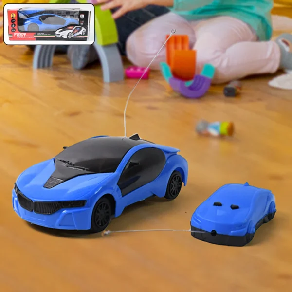 Remote Control Racing Car with 3D LED Lights | Forward & Backward Movement | Compact & Durable Design | Gift for Kids