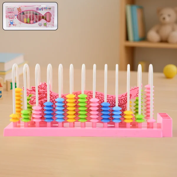 Abacus 13 Rods Counting Educational Toy – Arithmetic & Math Learning Tool for Kids and Students (1 Set / Mix Color) - Image 2