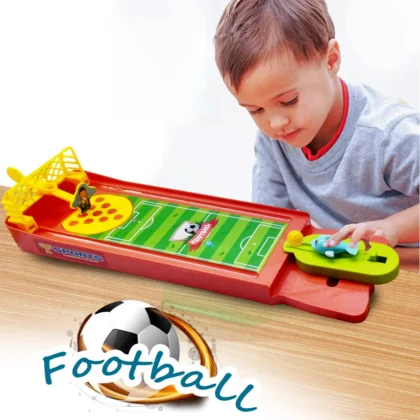 Mini Table Top Finger Football Game – Indoor Desktop Soccer Game for Kids & Adults | Fun Finger Flick Game for Family & Friends (1 Set)