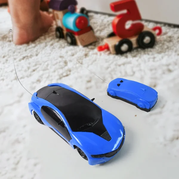Remote Control Racing Car with 3D LED Lights | Forward & Backward Movement | Compact & Durable Design | Gift for Kids - Image 2