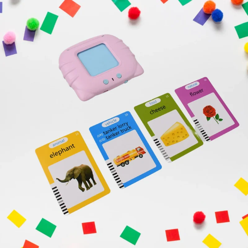 Preschool Learning Toys Flash Cards for Small Kids, Educational Toys English Words Learning Machine with 224 Words - Image 3