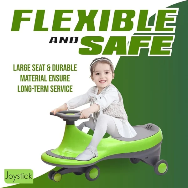Premium Kids Play Swing Car – Push Ride-on Magic Car with Scratch-Free PU Wheels (1 Pc / Mix Color) - Image 2