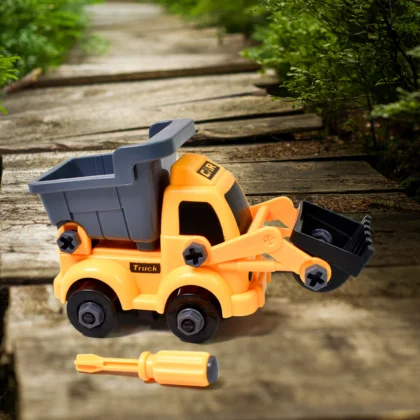 Engineering Vehicles Nut Assembly Toy – DIY Vehicle Model Set for Kids (2 Pc Set)