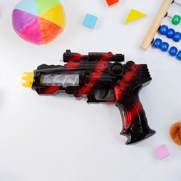 TTG LED Flashing Sound Laser Toy Gun – Battery Operated Space Blaster with Lights & Music for Kids - Image 2